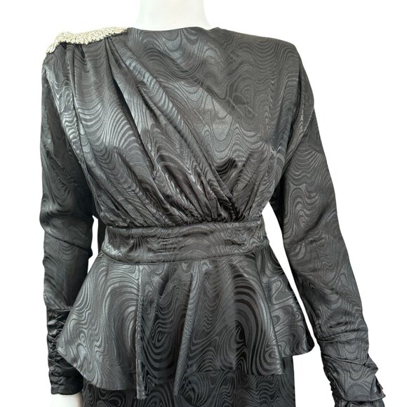 Pas Pour Toi by Dodo Bar Or Black Cocktail Dress With Embellishment Size 40/8 - Picture 5 of 9